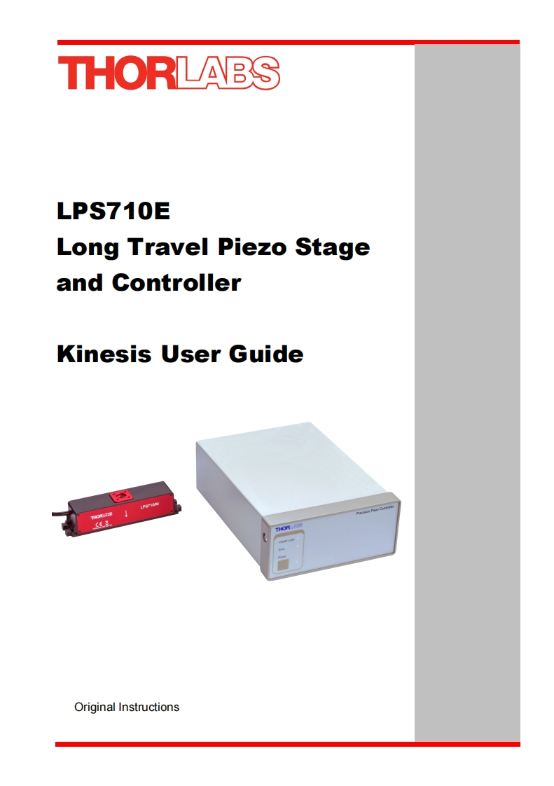 LPS710E-LPS710E标准安装操作说明书手册forKinesis
