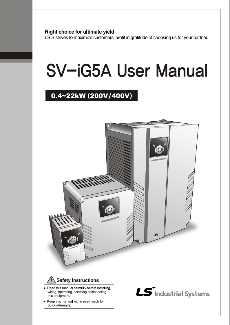 LS-iG5A-Manual变频器操作说明书手册-ENG
