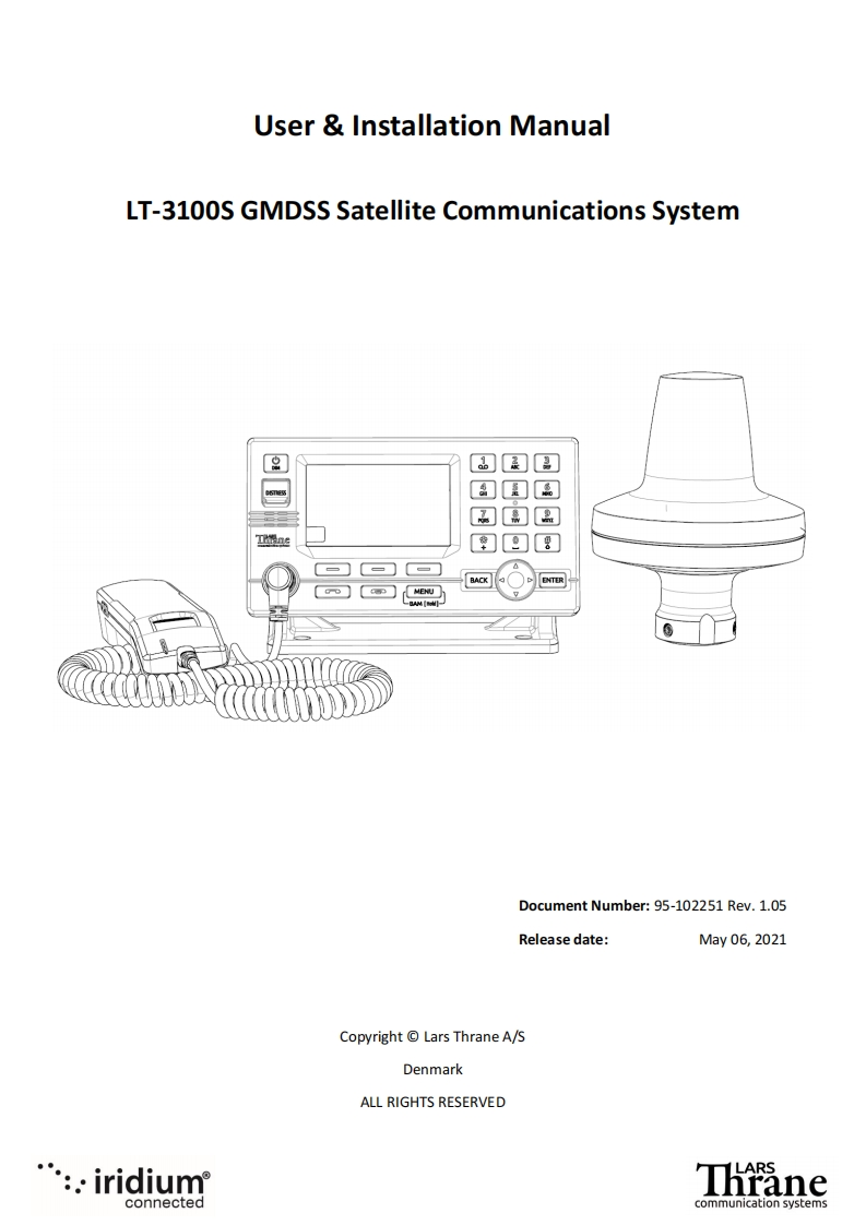 LT-3100S-GMDSS-User-and-Installation-操作说明书手册-95-102251-Rev.-1.05