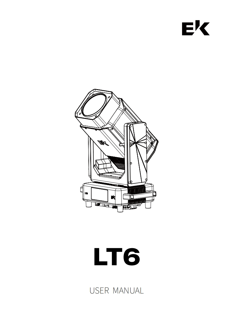 LT6户外防水LED切割摇头灯使用说明书手册