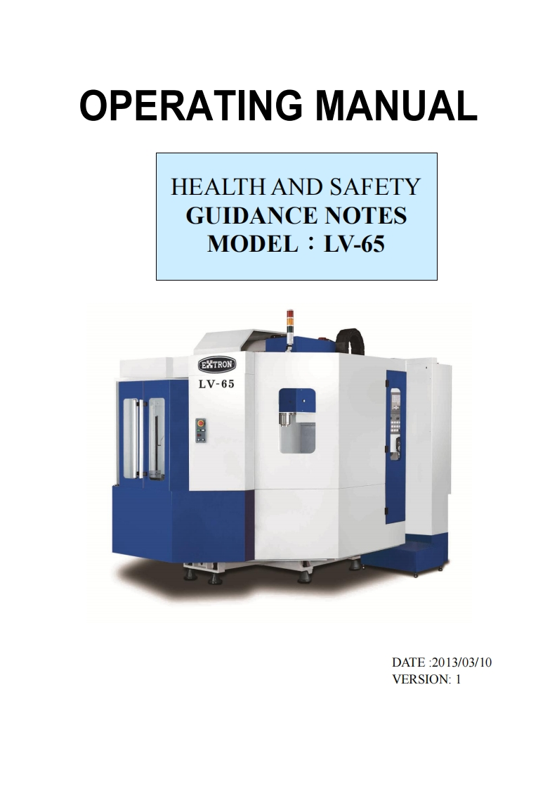 LV-65安装调试说明书手册