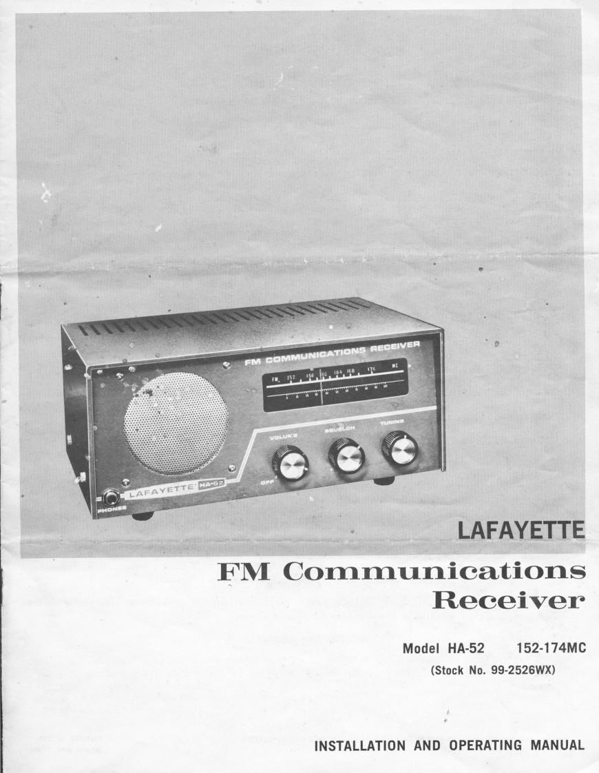 Lafayette_HA-52-(Manual操作说明书手册)