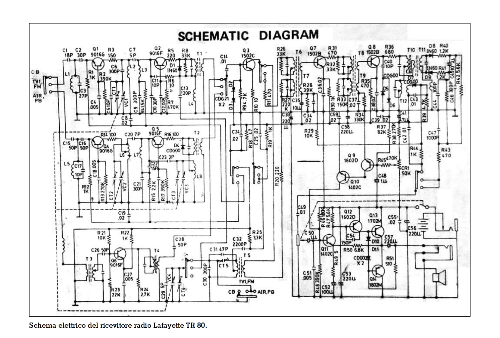 Lafayette_TR-80_电器原理图