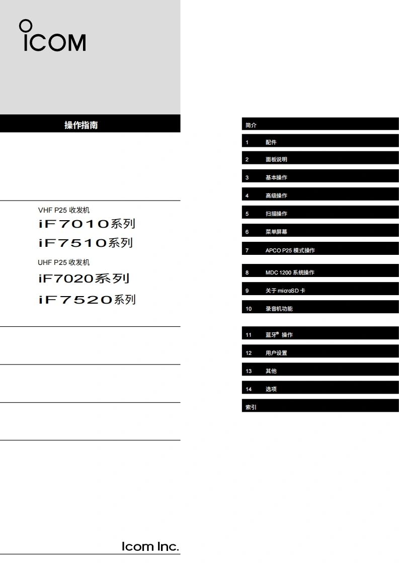 Landmobile_IC-F7010_IC-F7020_操作说明书手册20260331中文版