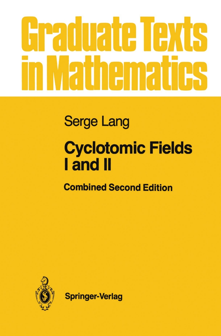 Lang1990_Book_CyclotomicFieldsIAndII