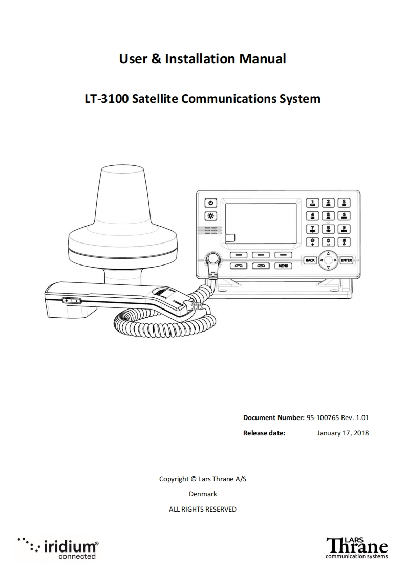 Lars_Thrane_LT-3100_System_-_User_Installation_操作说明书手册