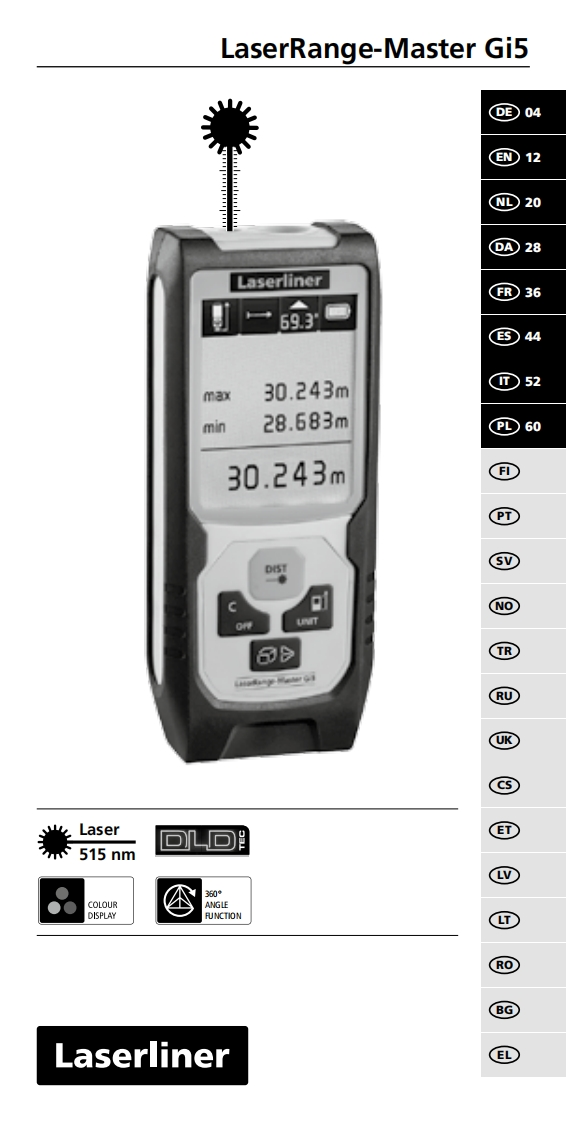 LaserRange-MasterGi5操作说明书手册