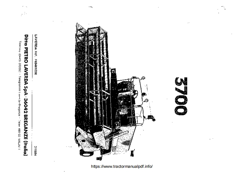 Laverda-3700-Combine-Harvester-零部件手册ue
