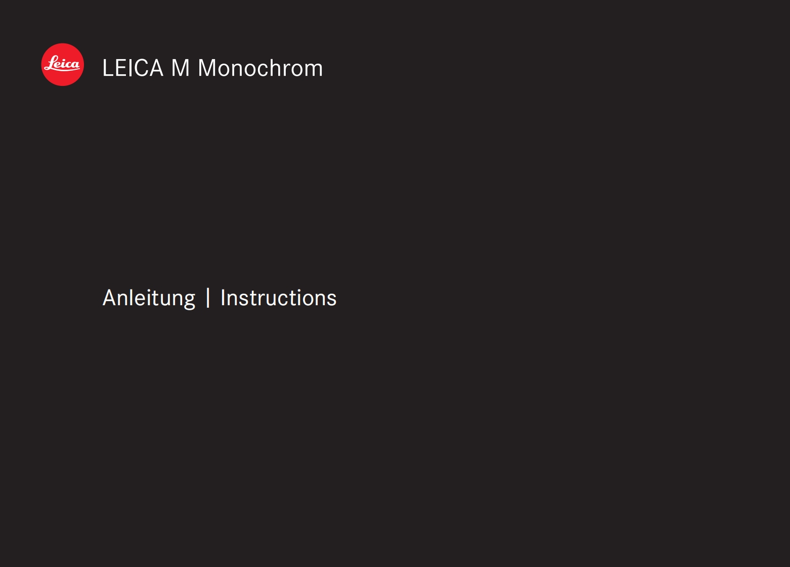 Leica-M-Monochrom-Typ246_DE-EN-Instruction-使用说明书手册