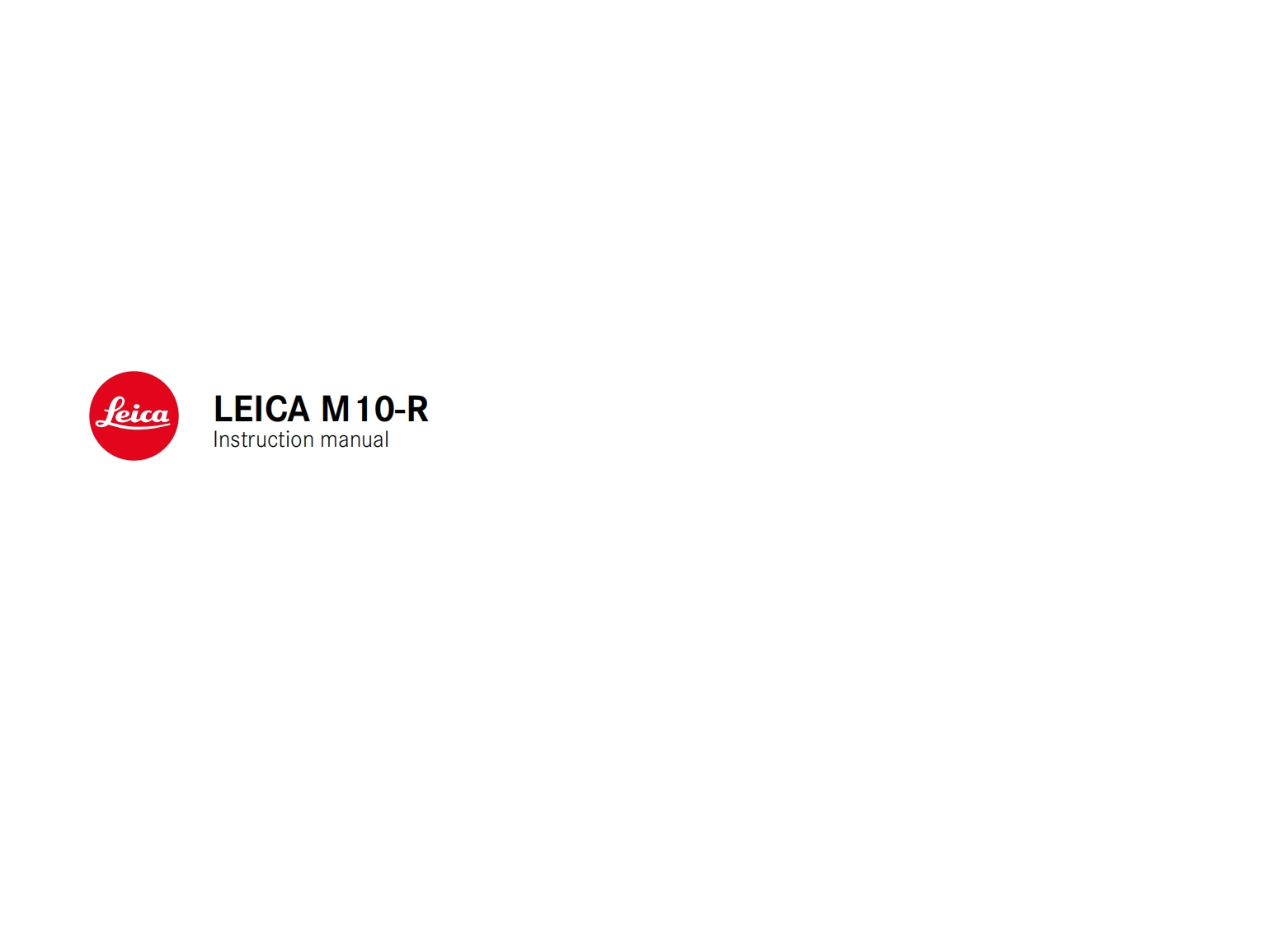 Leica-M10-R--EN-Instruction-使用说明书手册