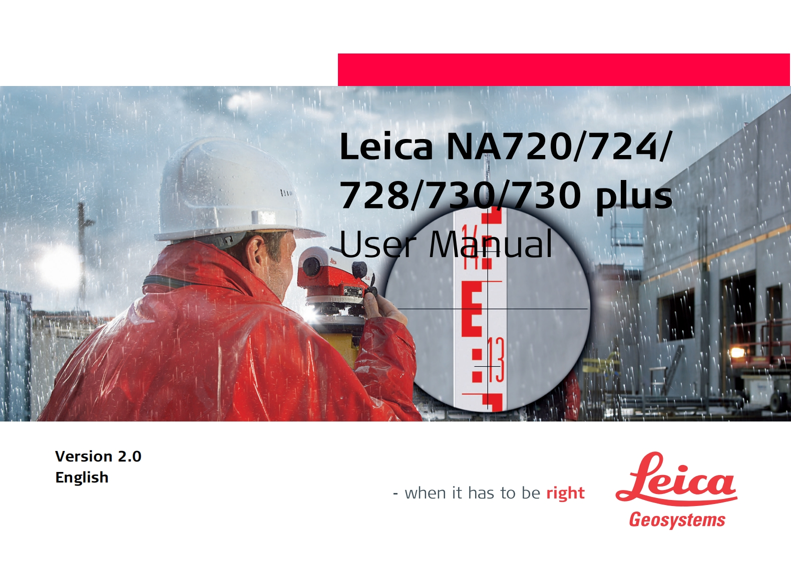 Leica-NA700-Level-操作说明书手册