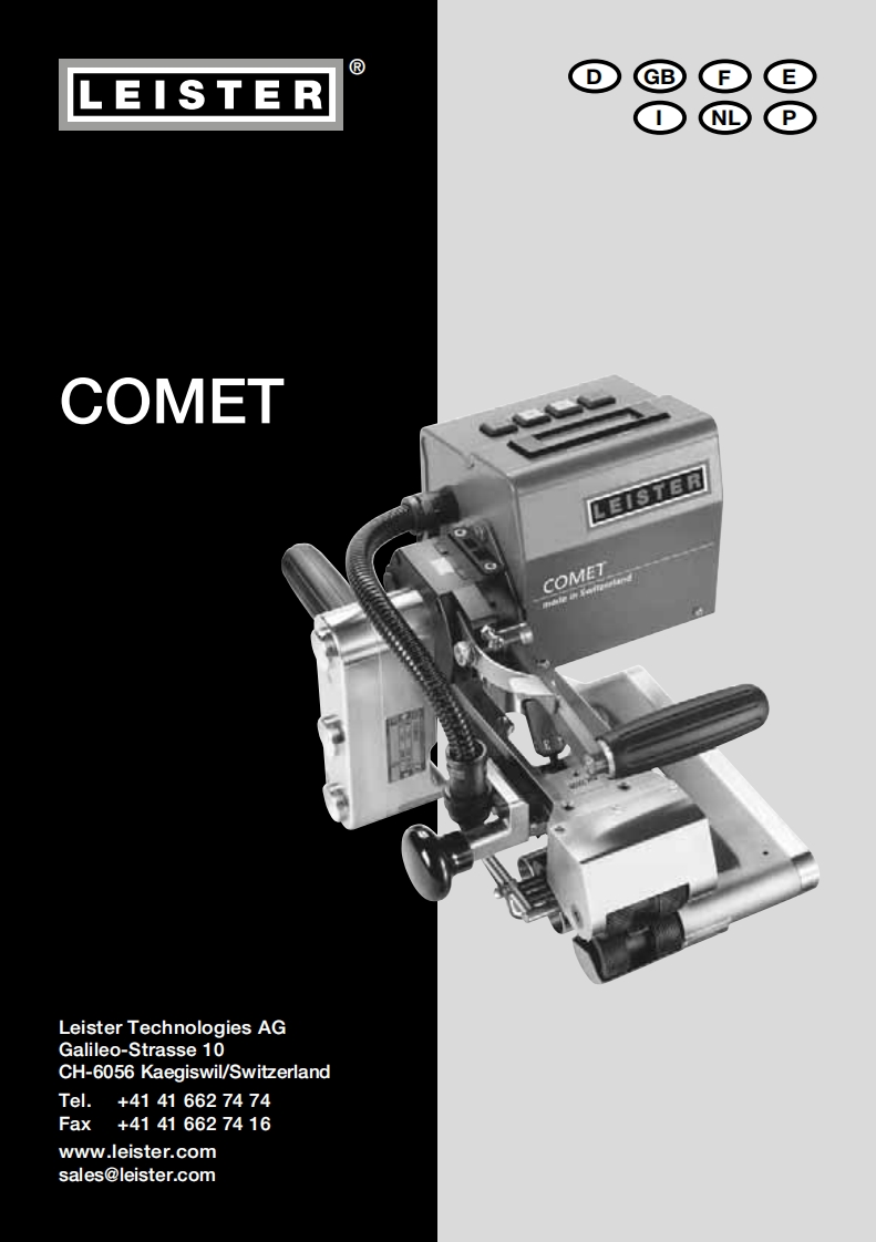 Leister-Comet-User-Manual操作说明书手册新质力文库 - 聚焦新质生产力发展的数字化知识库_行业洞察 / 理论成果 / 实践指南免费下载新质力文库