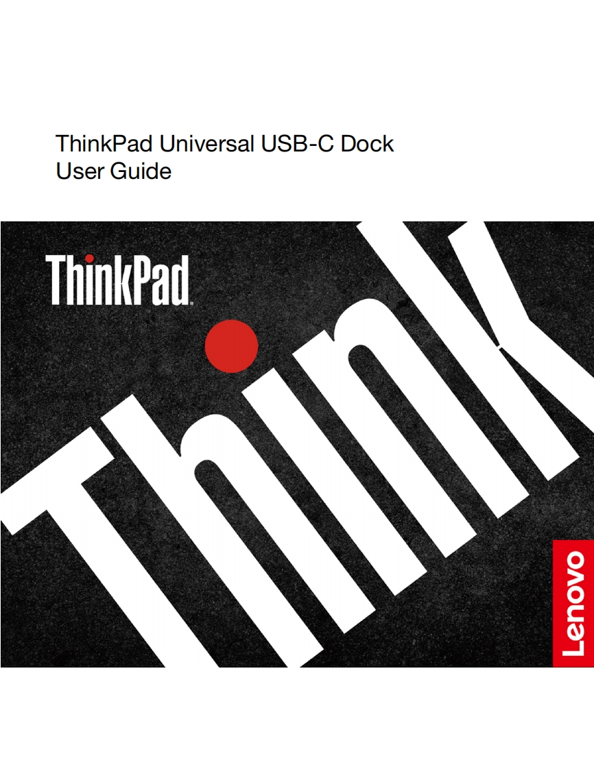 LenovoThinkPadUniversalUSB-CDock(40AY0090US)快速操作说明书手册