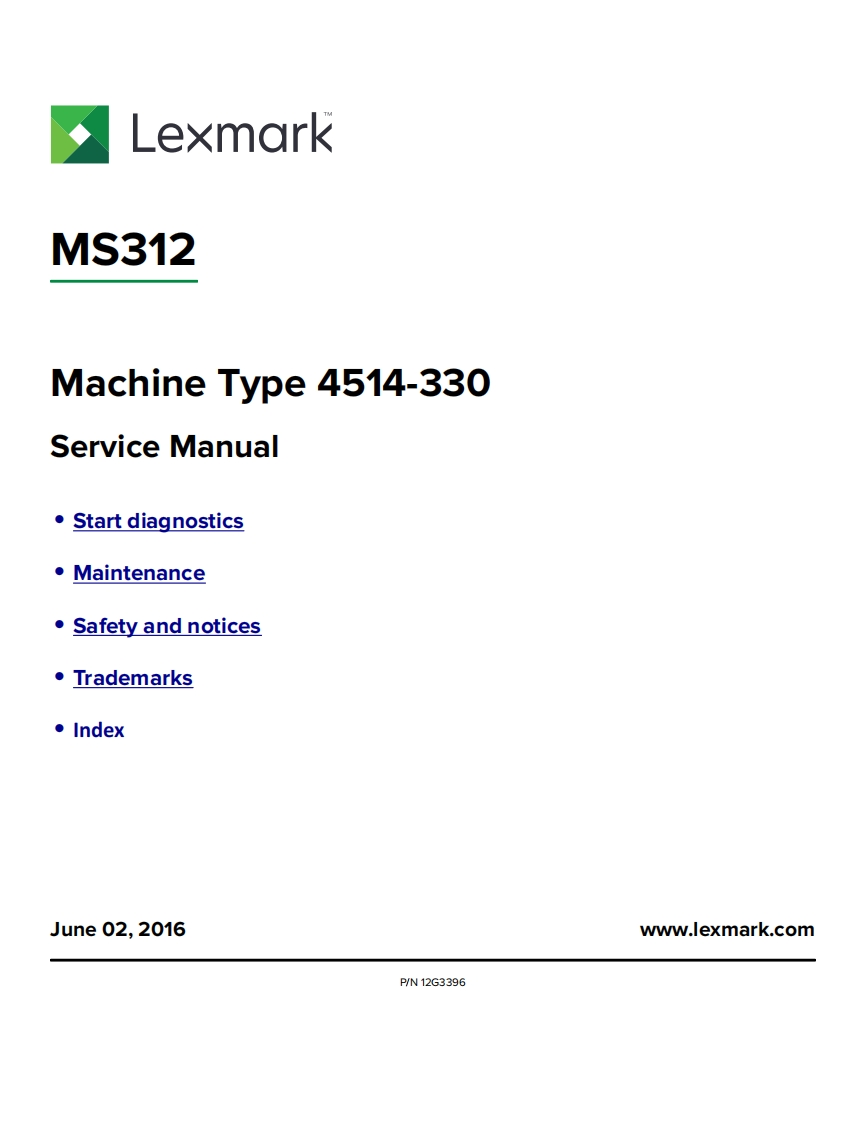 Lexmark-MS-312-维修维护手册