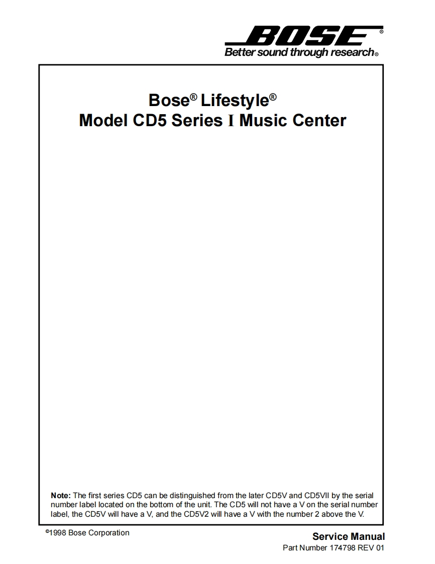 Lifestyle-5-Service-Manual维修操作说明书手册