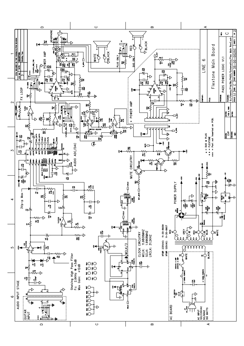Line_6_Flextone_Schematic电器原理图s