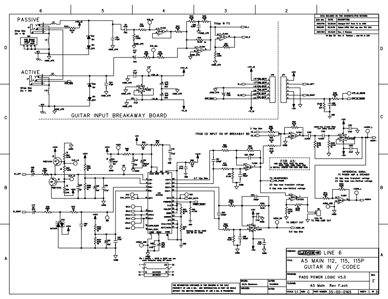 Line_6_Low_Down_HD700_Pro_Service_Manual维修服务手册含电器原理图