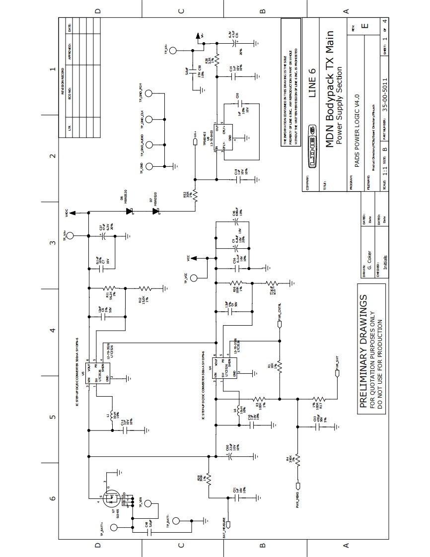 Line_6_Nikola_Wireless_Service_Manual维修服务手册含电器原理图
