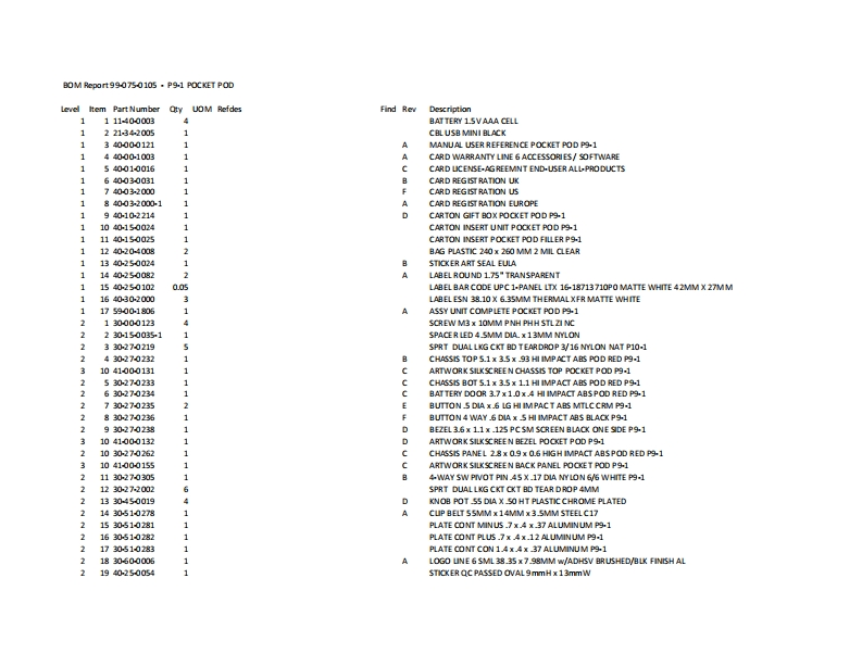 Line_6_Pocket_POD_Service_Manual维修服务手册含电器原理图