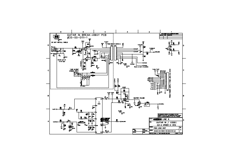 Line_6_Spider_IV_3012_Service_Manual维修服务手册含电器原理图