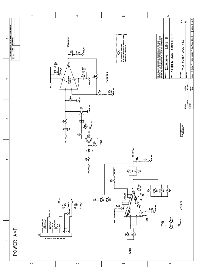 Line_6_Spider_Jam_Power_Amp_Schematic电器原理图