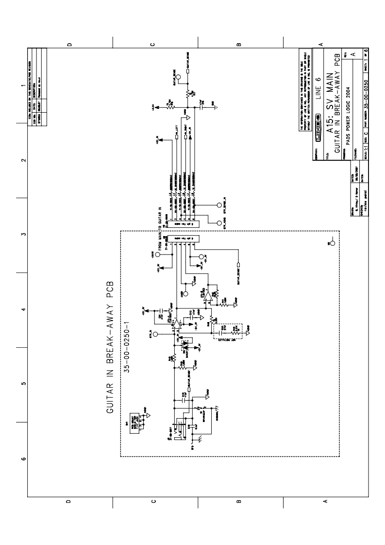 Line_6_Spider_Valve_HD100_Service_Manual维修服务手册含电器原理图