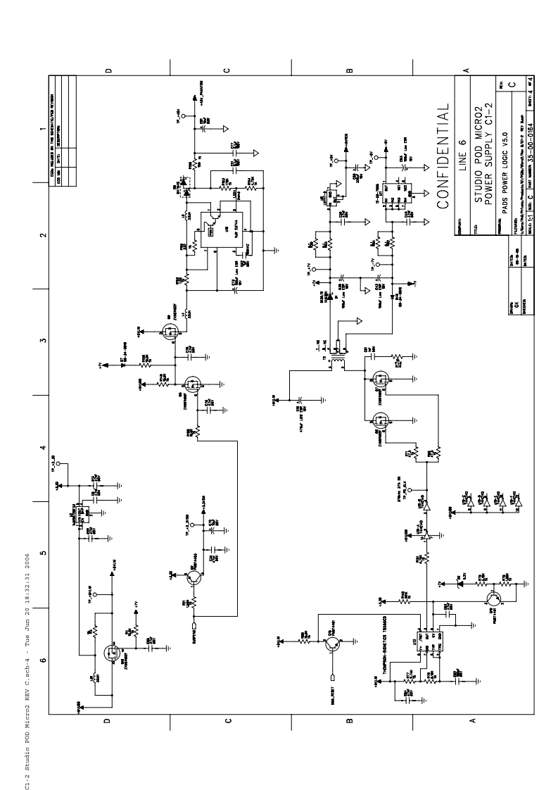 Line_6_Tone_Port_UX2_Power_Supply_Schematic电器原理图