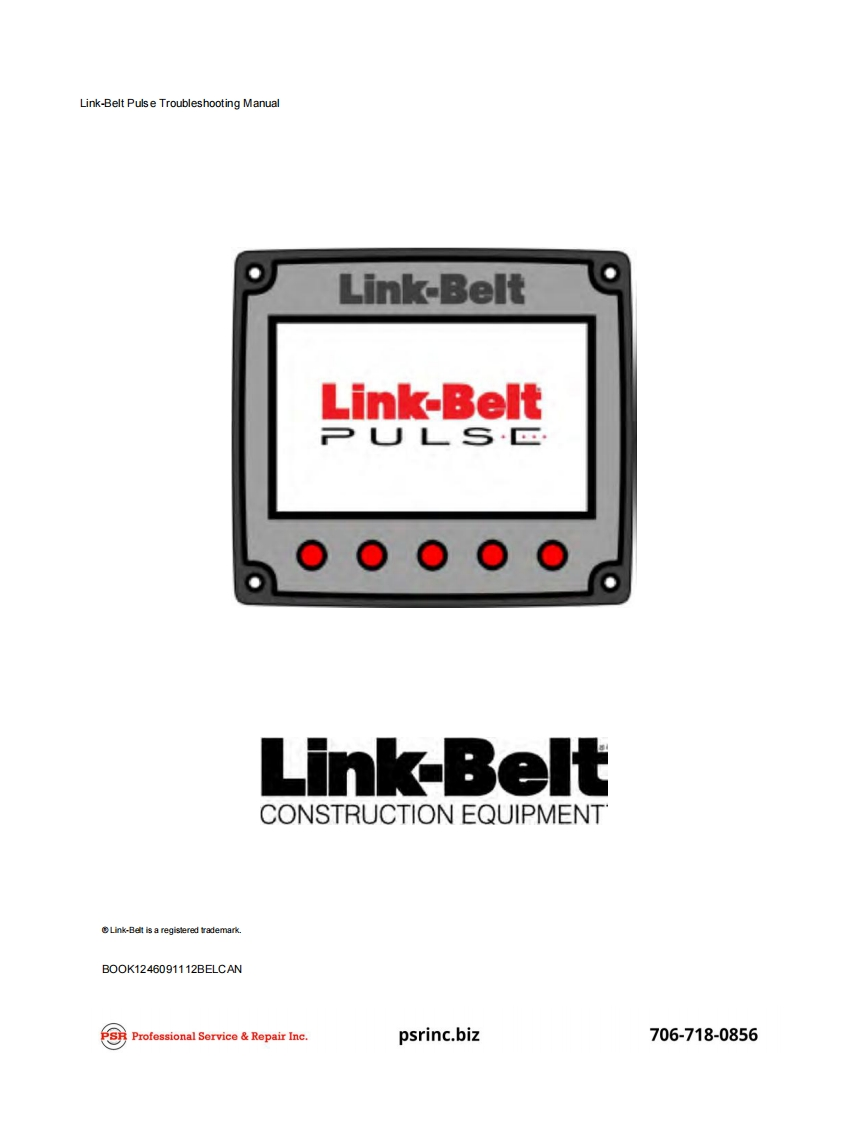 Link-Belt-1246-Pulse-故障处理说明书手册