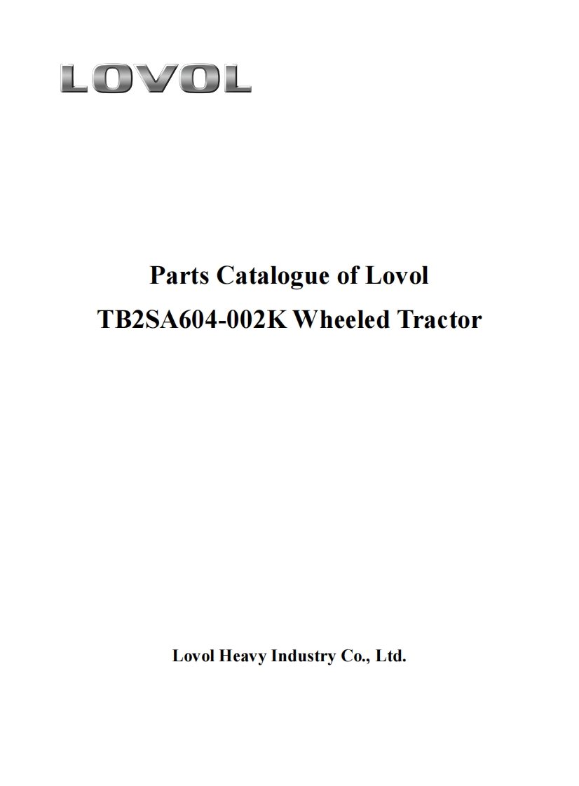 Lovol-TB2SA604-002K-Wheeled-Tractor-零部件手册ue-PDF