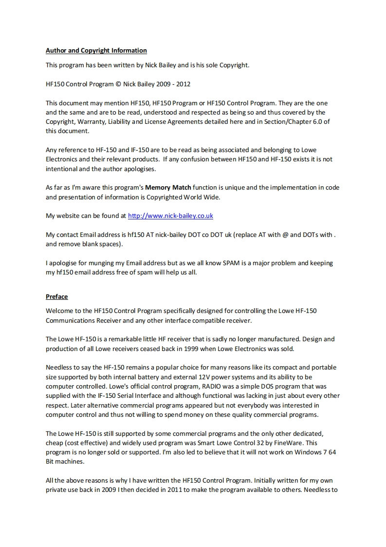 Lowe-HF-150-Control-Program-manual操作说明书手册