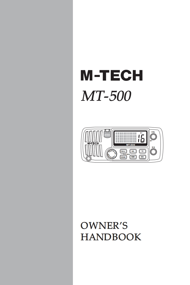 M-Tech_MT-500_Manual操作说明书手册