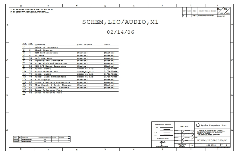 M1-LIO_AUDIO---051-6951---REV-C笔记本电器原理图