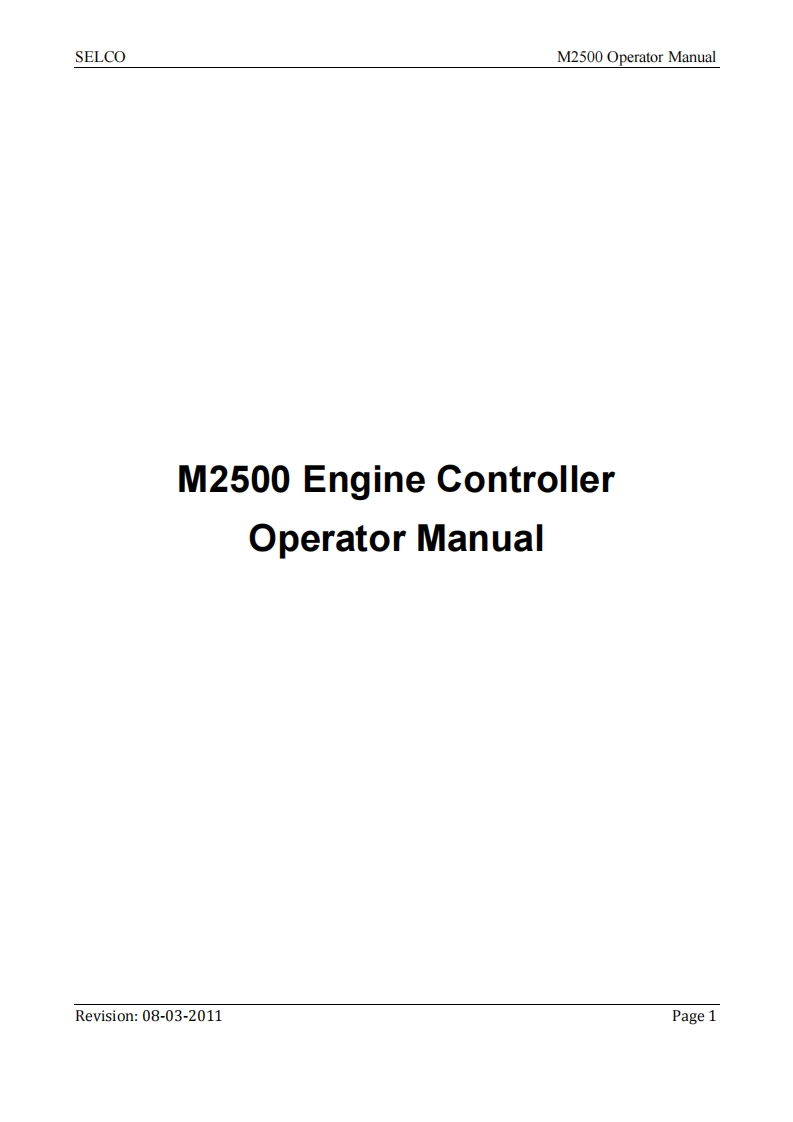 M2500-Operator-Manual使用说明书手册-1