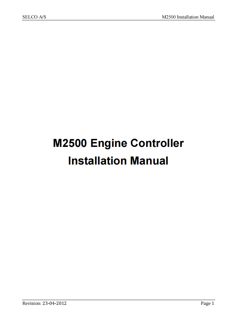 M2500-用户安装操作说明书手册