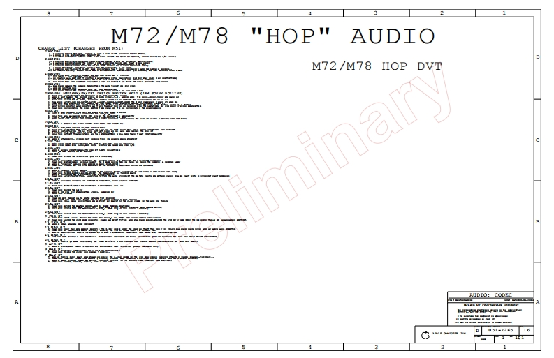 M72-M78-HOP-DVT-AUDIO-BOARD---051-7265-Audio-Board-051-7265笔记本电器原理图