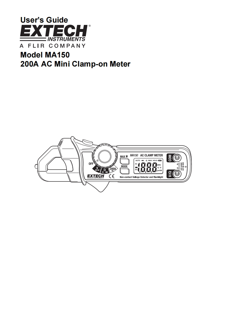 MA150_安装调试说明书手册