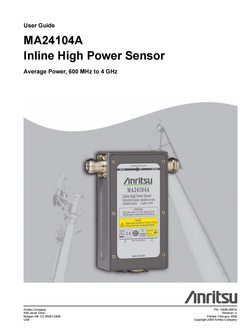 MA24104A_操作说明书手册