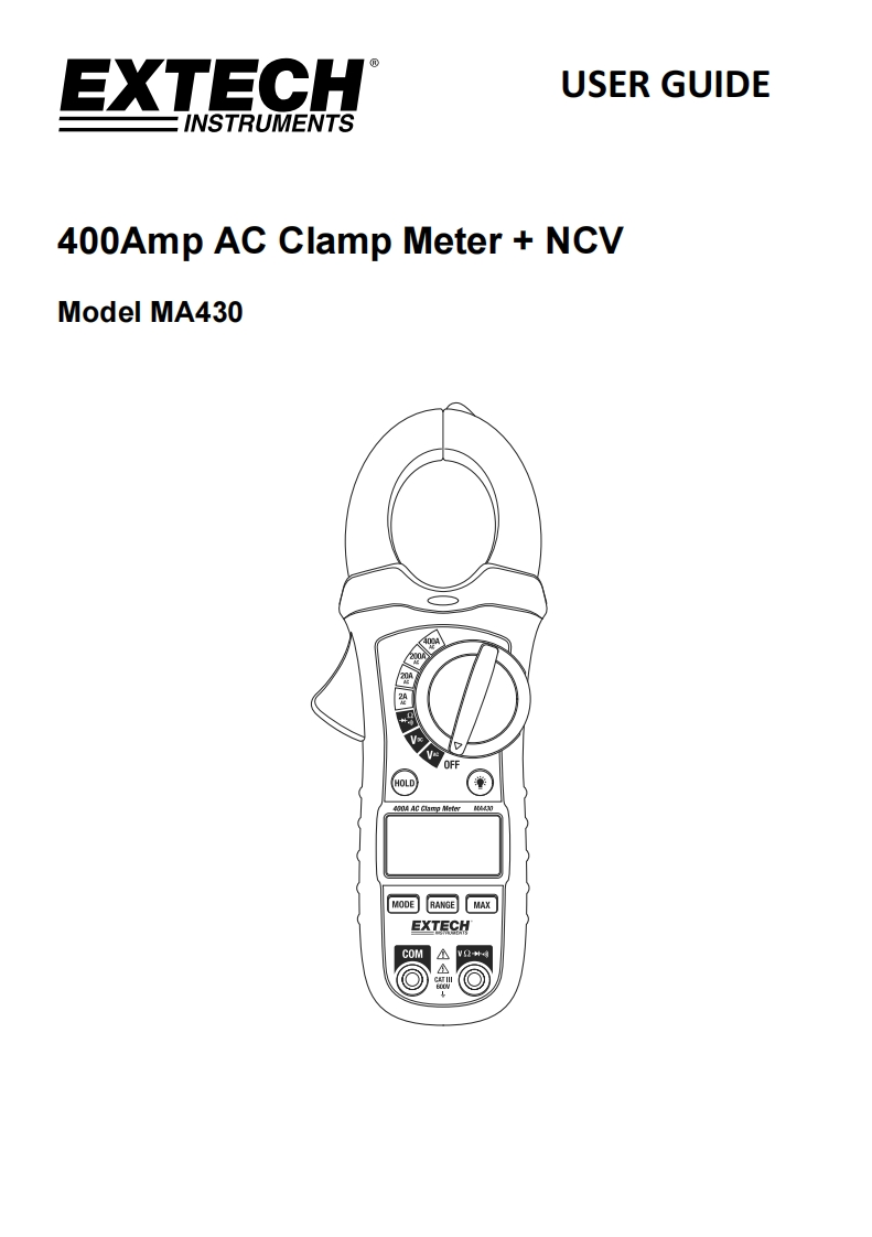 MA430_安装调试说明书手册