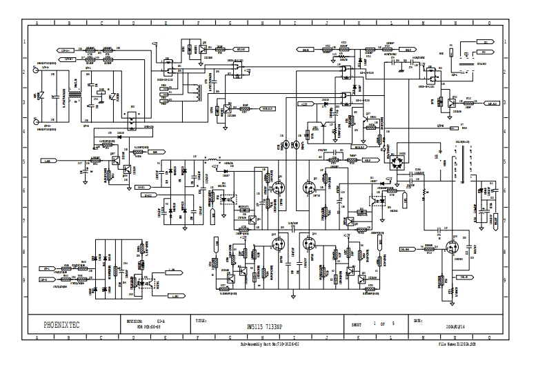 MAIN750HV维修手册含电器原理图