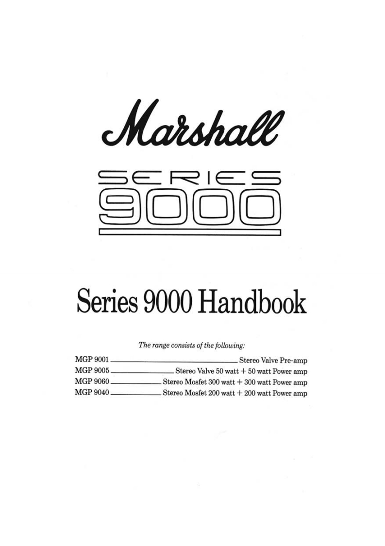 MARSHALL9000-操作说明书手册