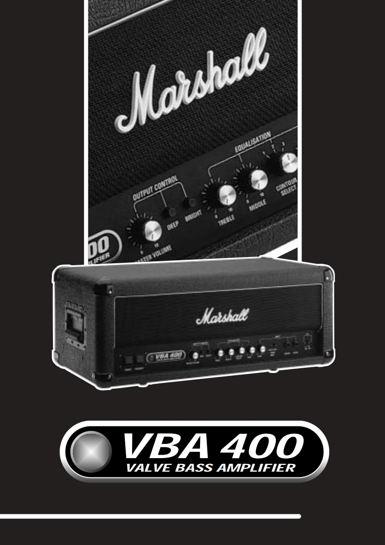 MARSHALLvba400-使用说明书手册