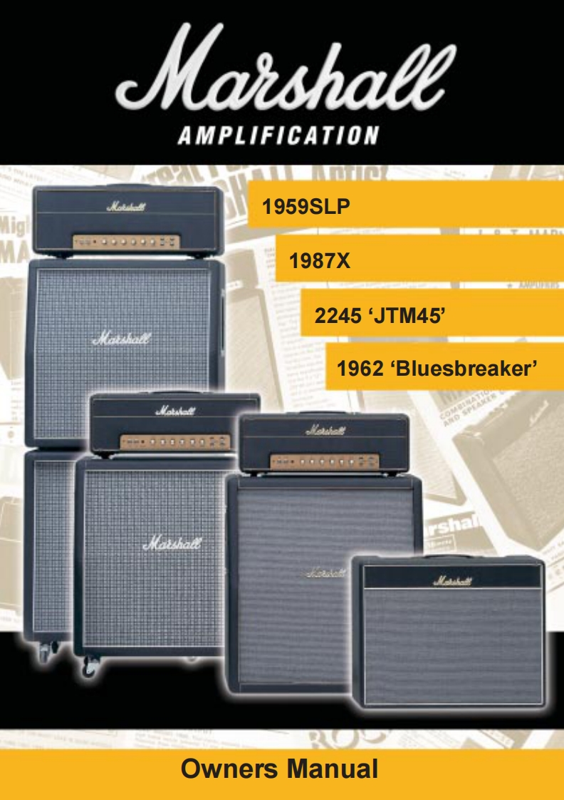 MARSHALLvintage-reissue-操作说明书手册