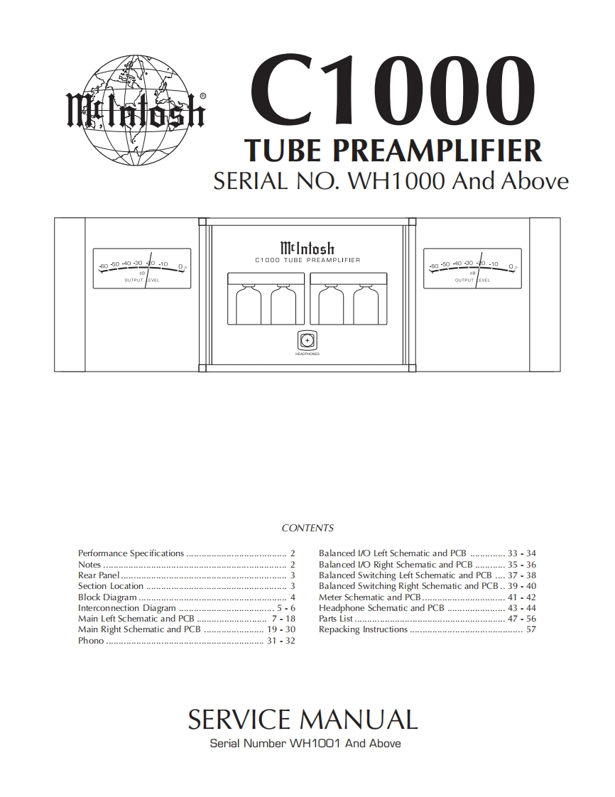 MCINTOSH-C1000T_service-manual维修手册_b