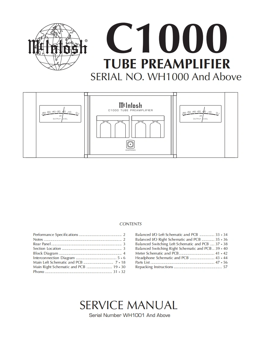 MCINTOSH-C1000T_service-manual维修手册_b