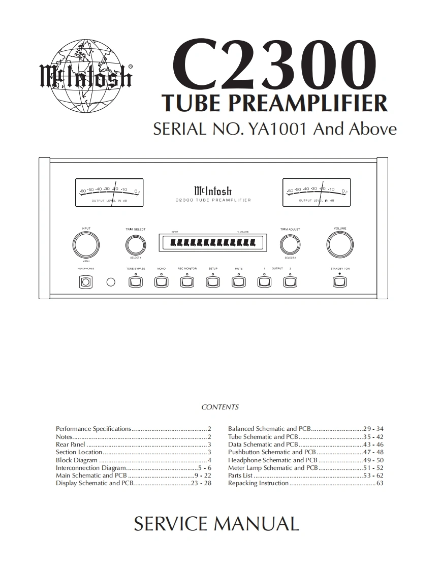 MCINTOSH-C2300_service-manual维修手册