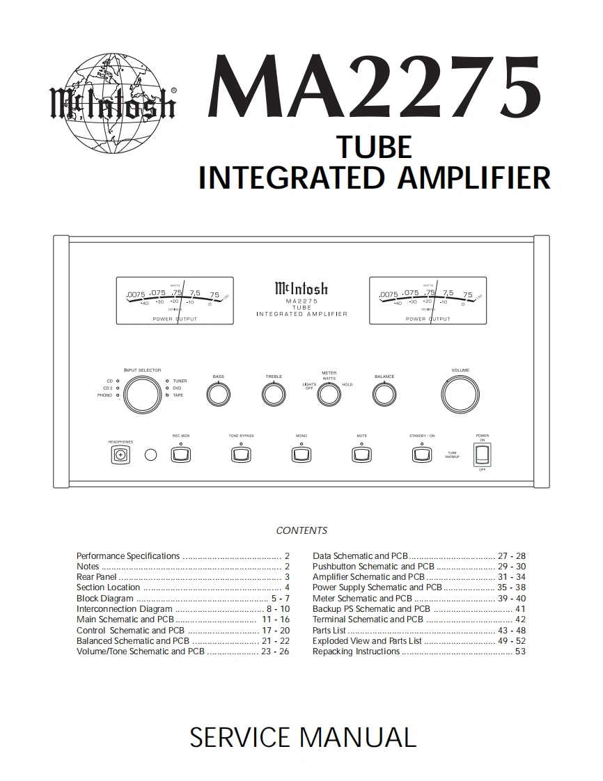 MCINTOSH-MA2275_service-manual维修手册