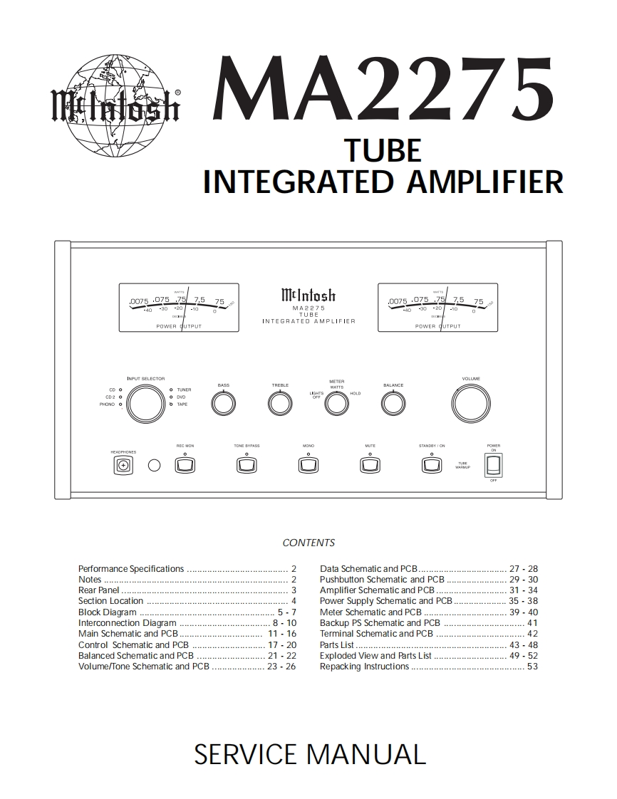 MCINTOSH-MA2275_service-manual维修手册
