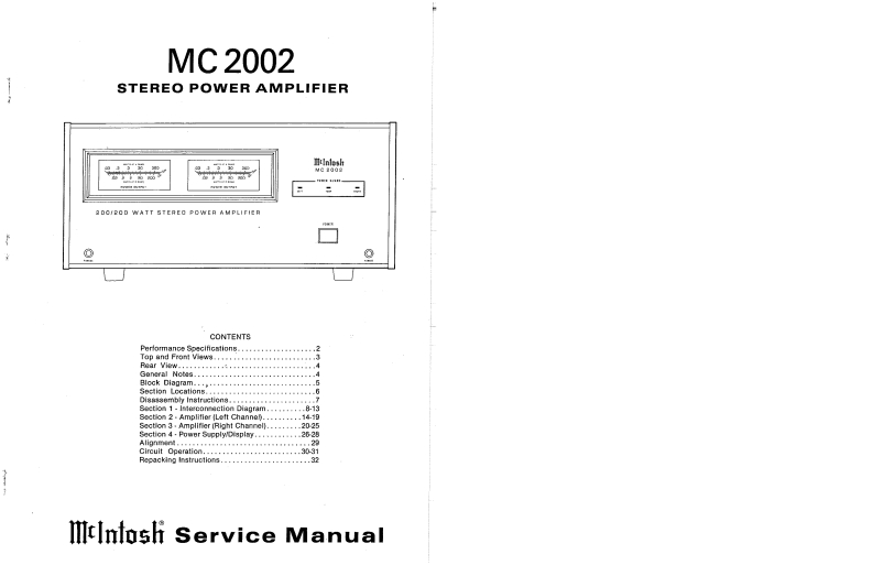 MCINTOSH-MC2002_service-manual维修手册