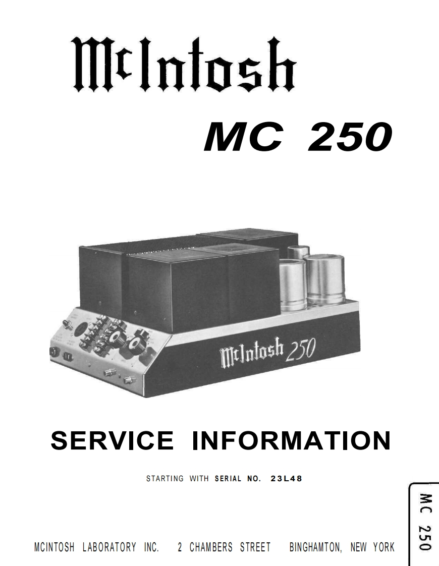 MCINTOSH-MC250_service-manual维修手册