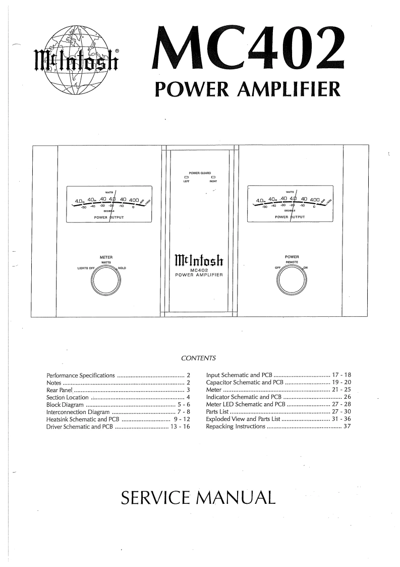 MCINTOSH-MC402_service-manual维修手册